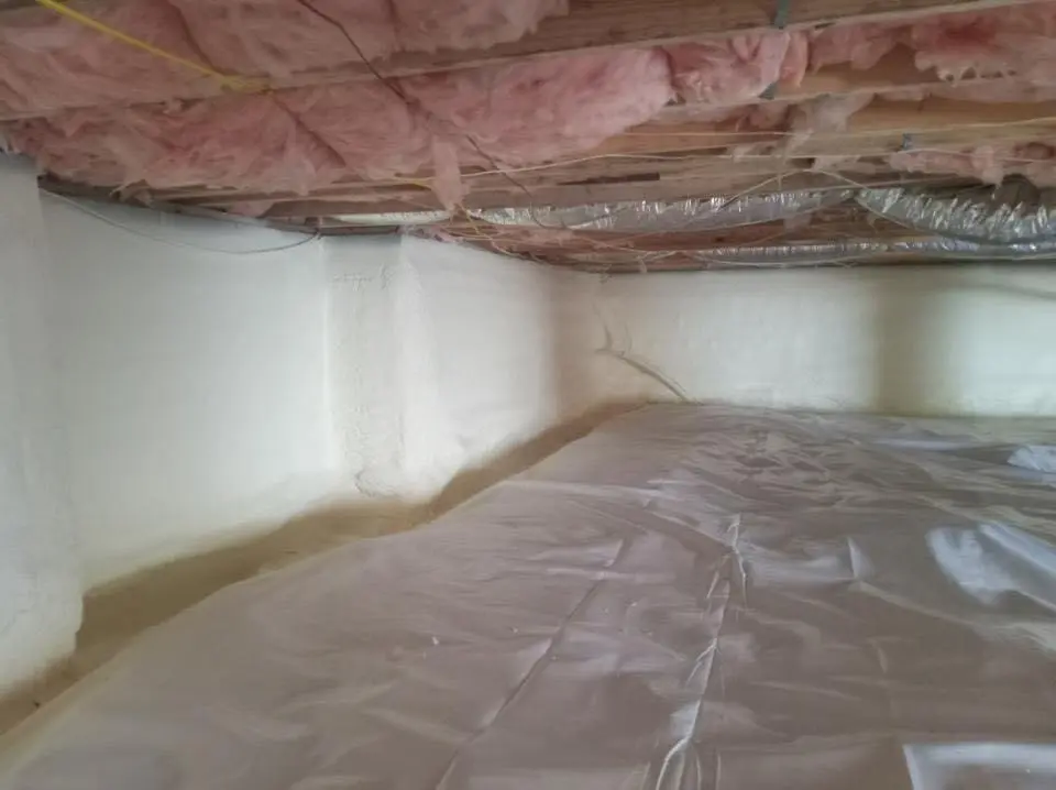 Crawl space encapsulation with closed-cell spray foam for Roof Maintenance in Rockford